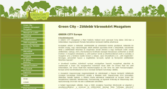 Desktop Screenshot of green-city.hu